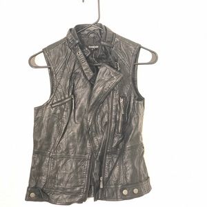 Leather vest